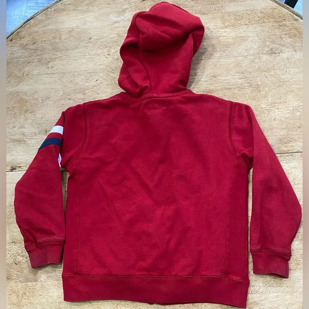Polo by Ralph Lauren Boy’s Size 7‎ Red Full Zip Big Pony Hoodie Jacket